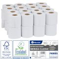 MERIDA CLASSIC roll toilet paper, white, 1-ply, 11 cm diameter, recycled paper, 50 m (32 rolls / pack.), ECOLABEL